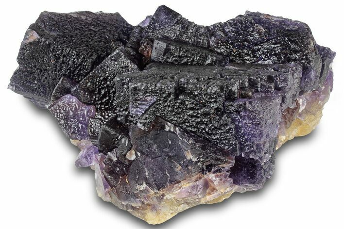 Dark Purple Fluorite Crystal Cluster - Cave-in-Rock, Illinois #322795